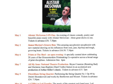 Tetbury Goods Shed May highlights